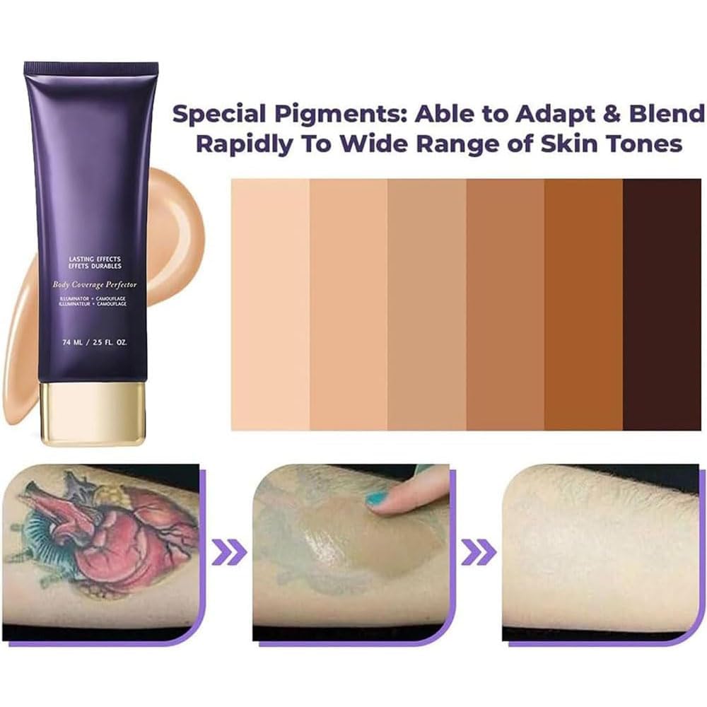 Beliky Girl Body Coverage Perfector applied on leg for scar concealment