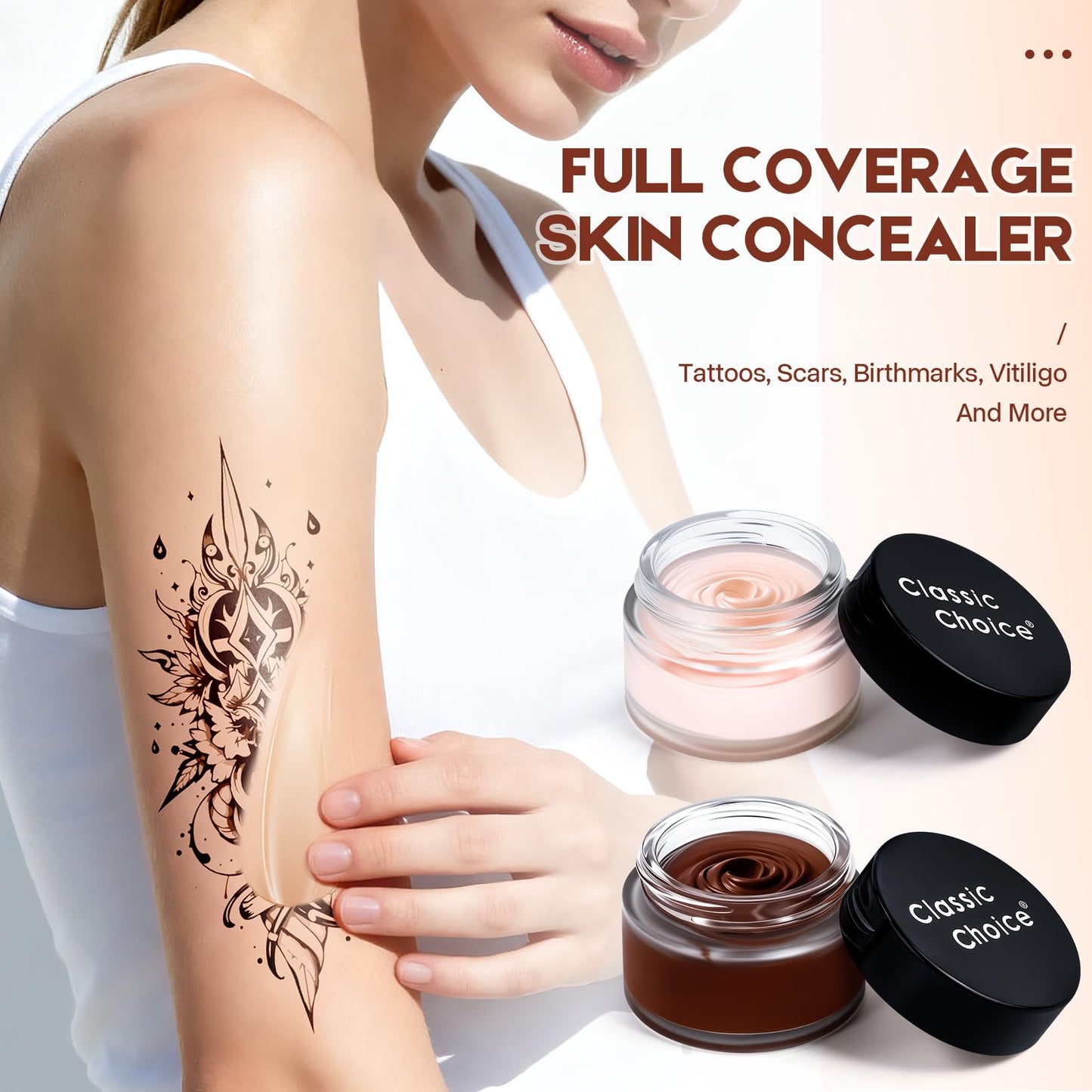 Generic skin concealer set for tattoos and scars 60ml