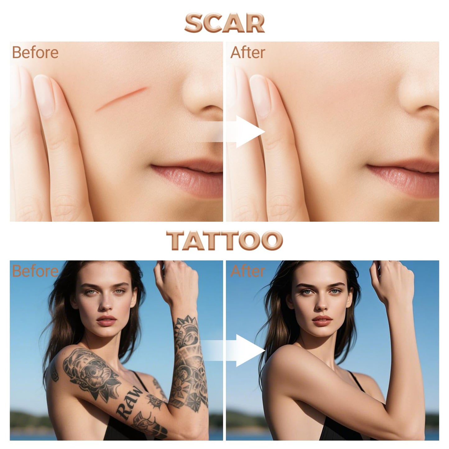 Dageda waterproof tattoo cover up makeup application