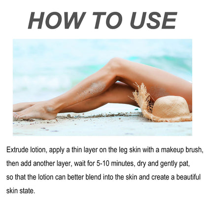 Full coverage body foundation in brown glow shade