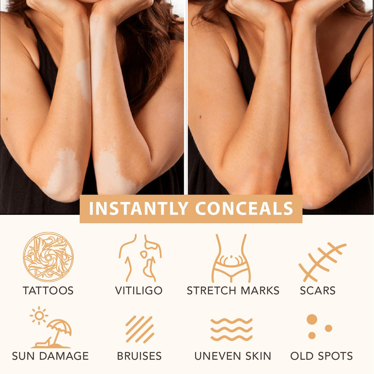 EONFAVE concealer tube showing Medium Glow shade detail