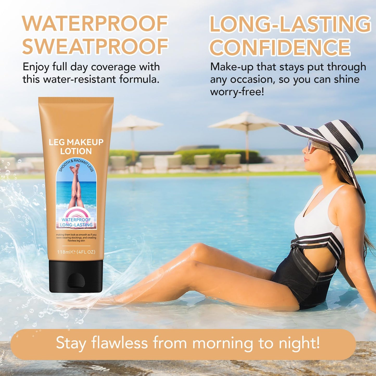 Bekoeen body skin perfector tone guide showing compatibility for all skin types