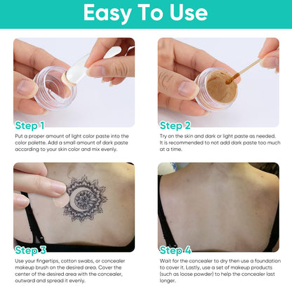 Rubvil concealer kit for vitiligo and dark spots