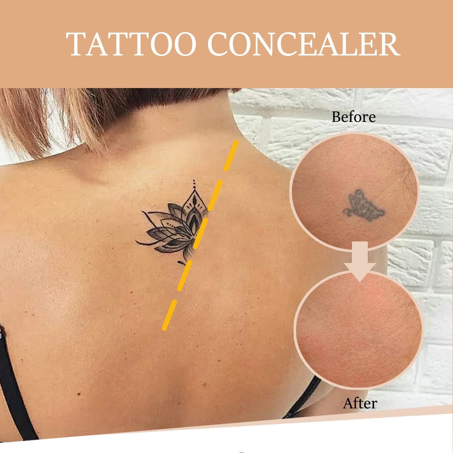 Full coverage concealer for dark spots and birthmarks