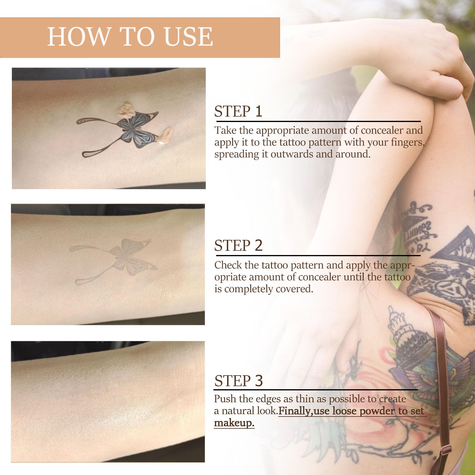 Dyceittdia long lasting body concealer product details