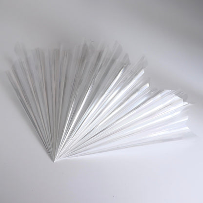 Holographic empty applicator cones for beginners kit being prepared with mehendi paste