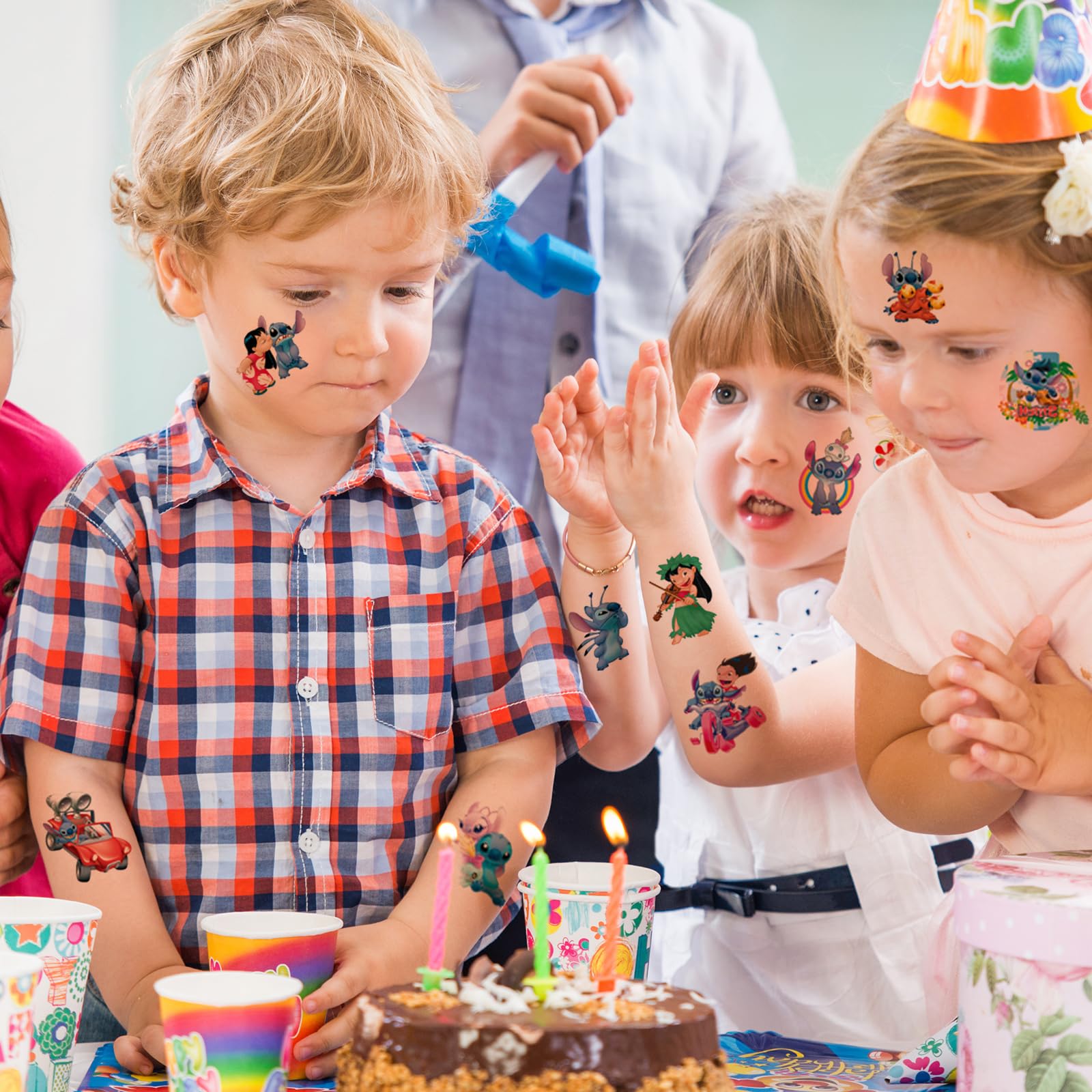 40 sheet pack of Disney themed temporary tattoos for birthday parties