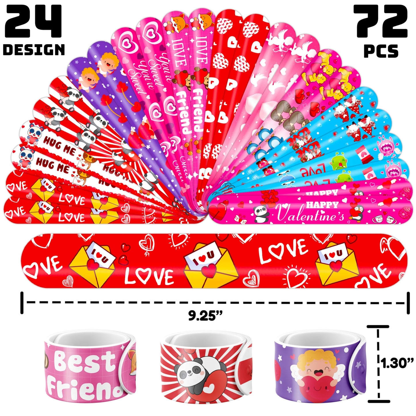 Child wearing Cherisnowy slap bracelet on wrist