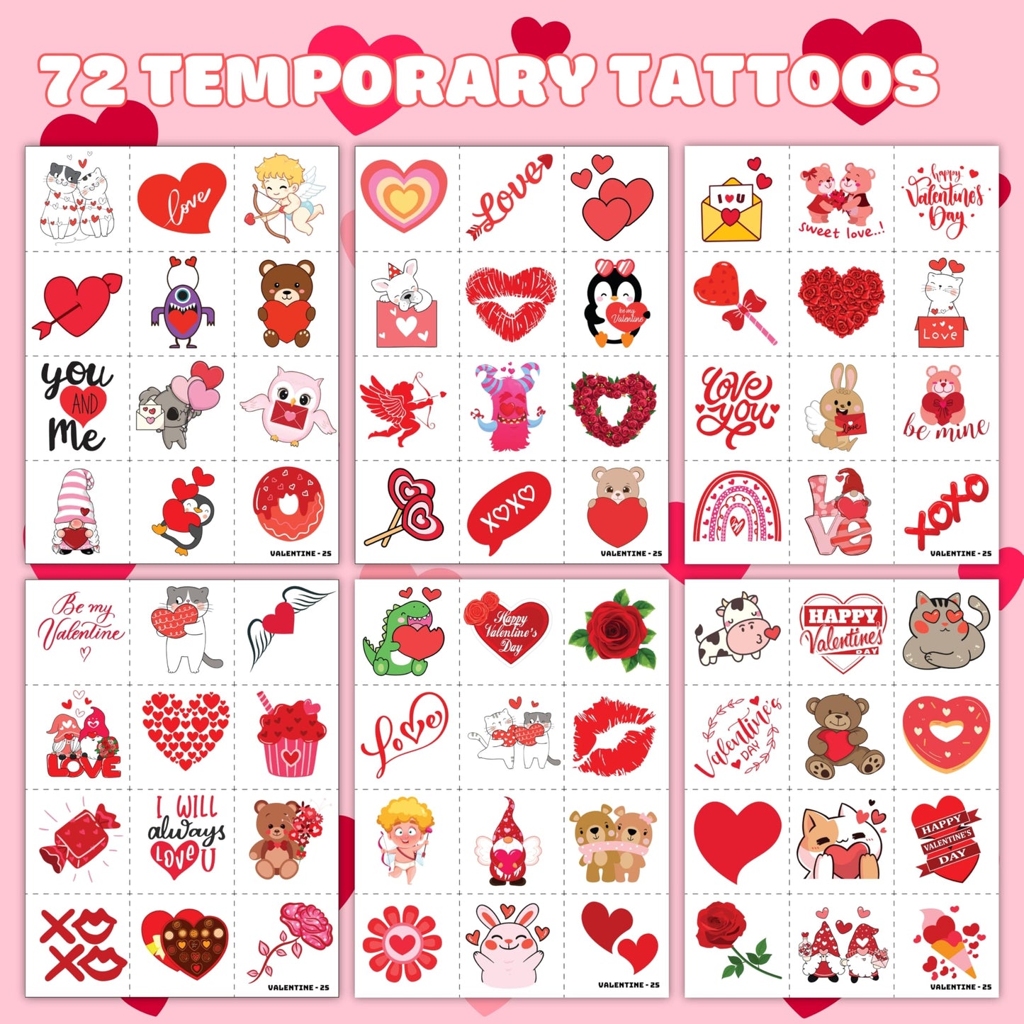 Variety of festive designs included in the party pack