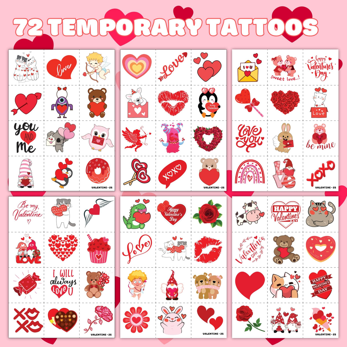 Variety of festive designs included in the party pack
