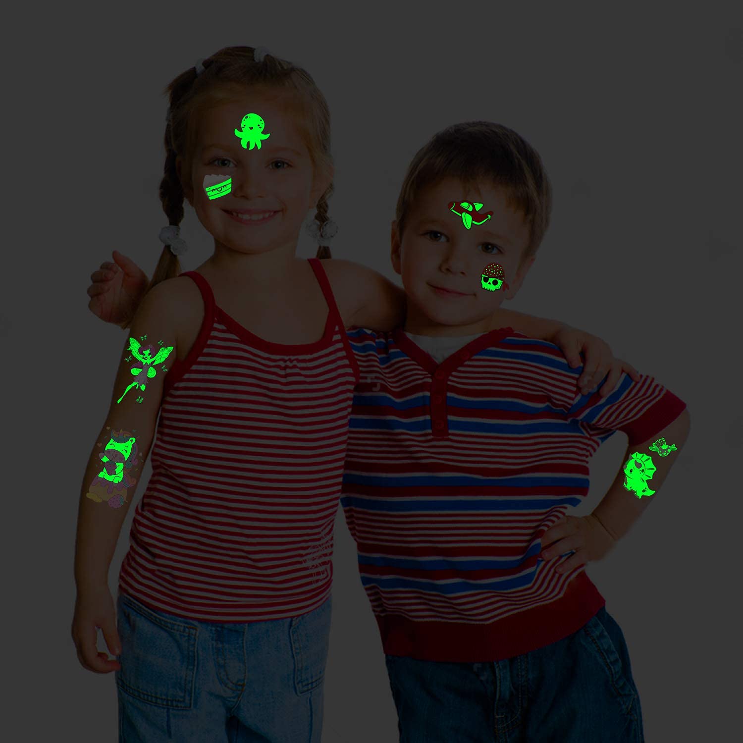 Partywind 380 styles temporary tattoos set for birthday party supplies