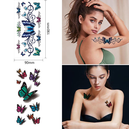 Waterproof temporary tattoo stickers for festival and party look