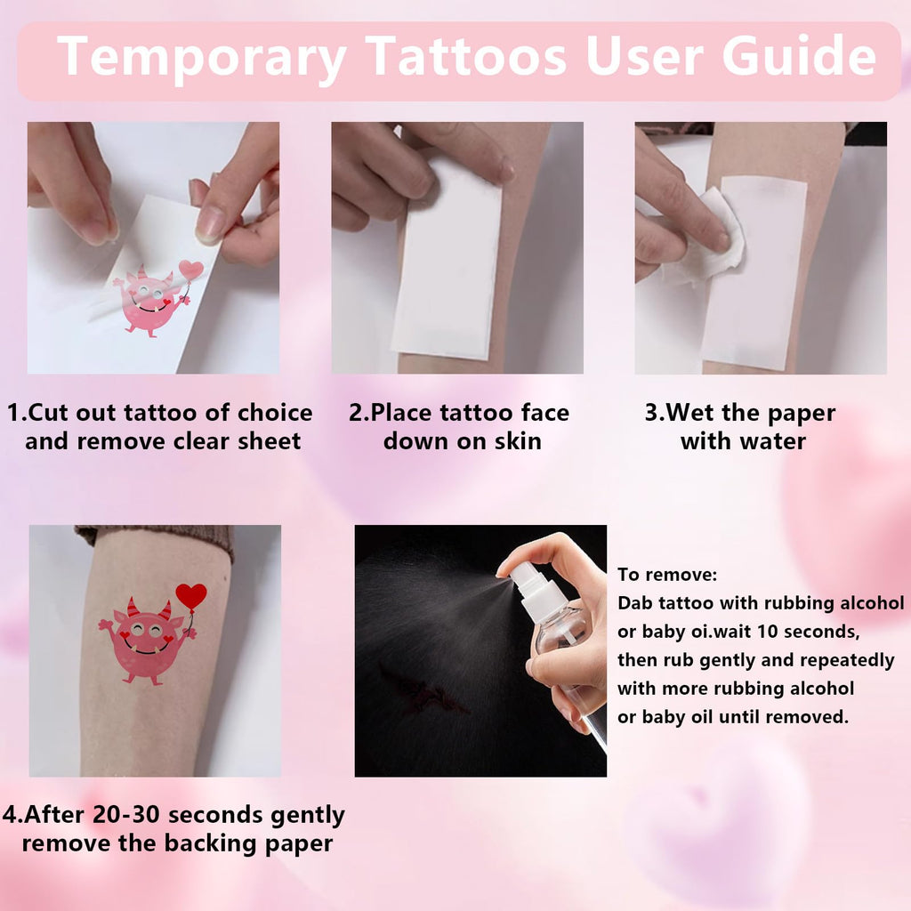 Full collection of 180 temporary tattoos for party favors