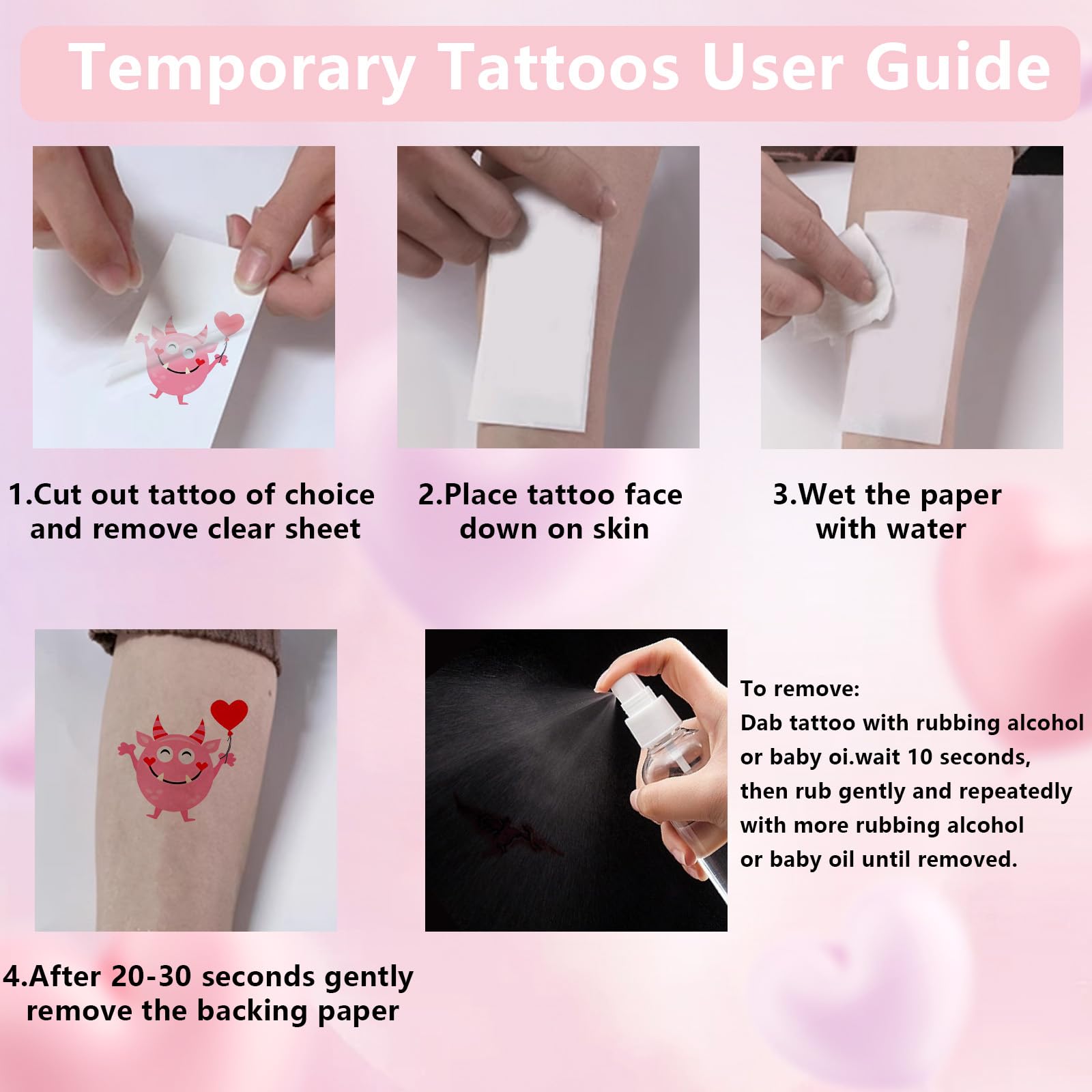 Full collection of 180 temporary tattoos for party favors