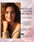 Instructions graphic for Xiczh gold temporary face freckles