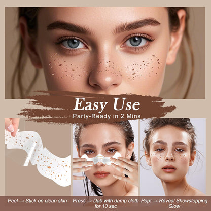 Waterproof gold face stickers for rave outfits