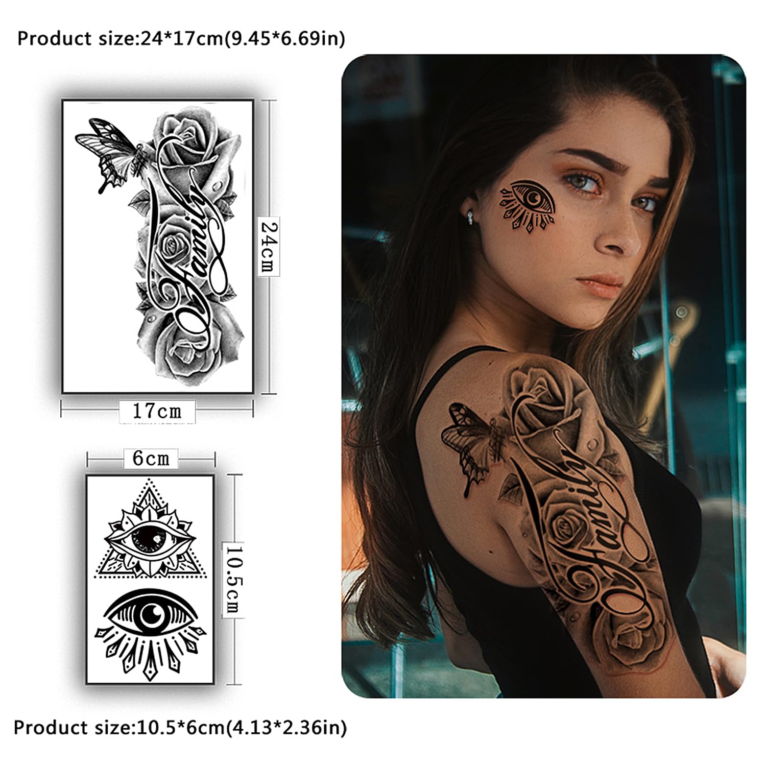 Full collection of 36 Yazhiji temporary tattoo sheets