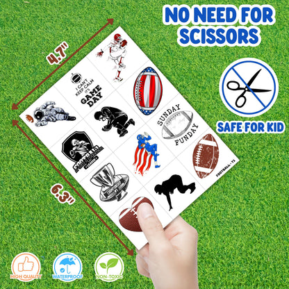 Full set of 8 pre-cut tattoo sheets for party favors