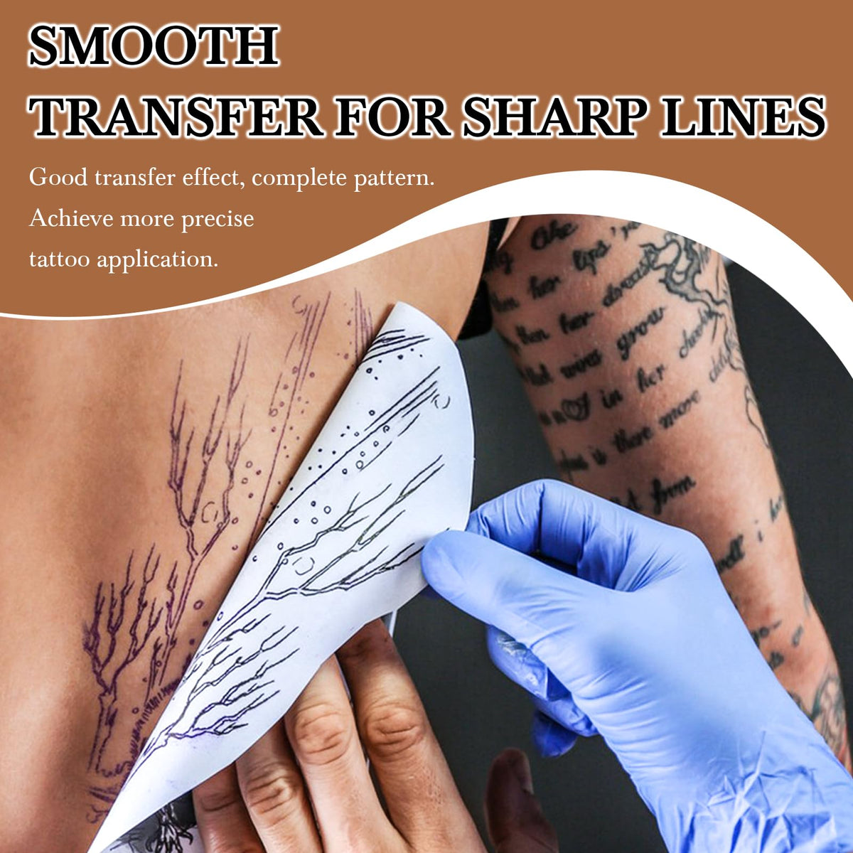 Pjordo vegan tattoo stencil solution for artists and beginners.