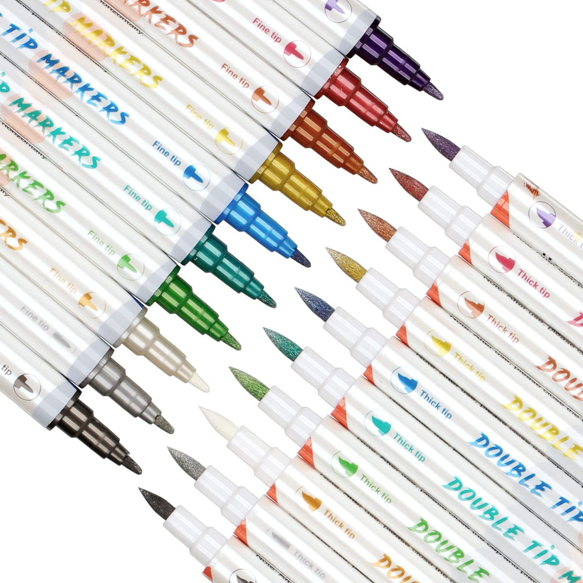 Hawink dual-end body art pens set