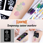 Using Hawink fine line tattoo marker on skin