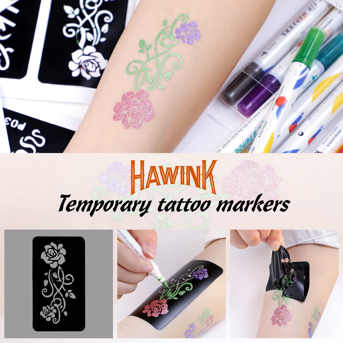Using Hawink fine line tattoo marker on skin
