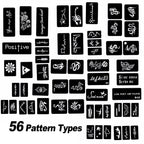 Assorted designs from Hawink temporary tattoo stencil set