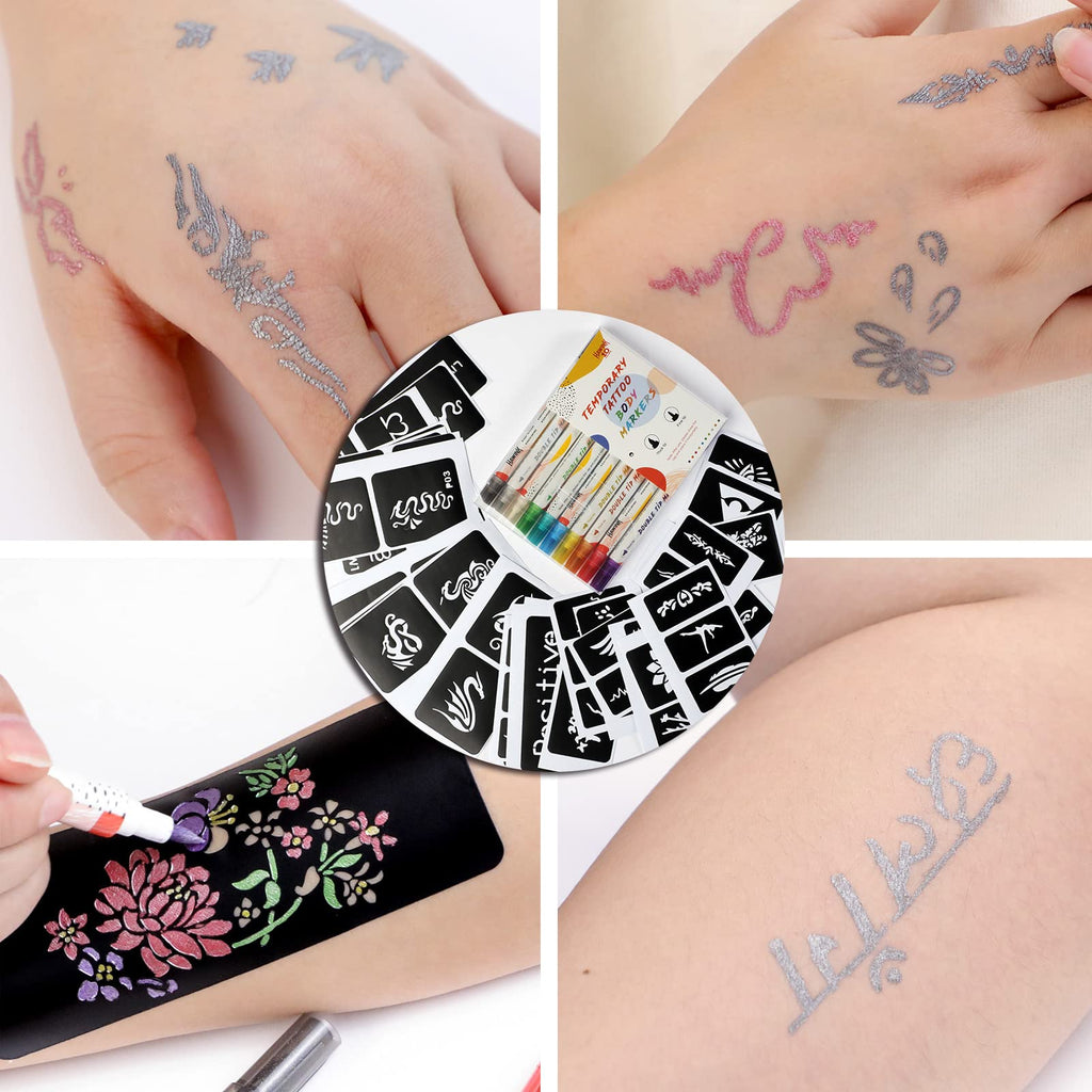 Hawink temporary tattoo marker kit packaging