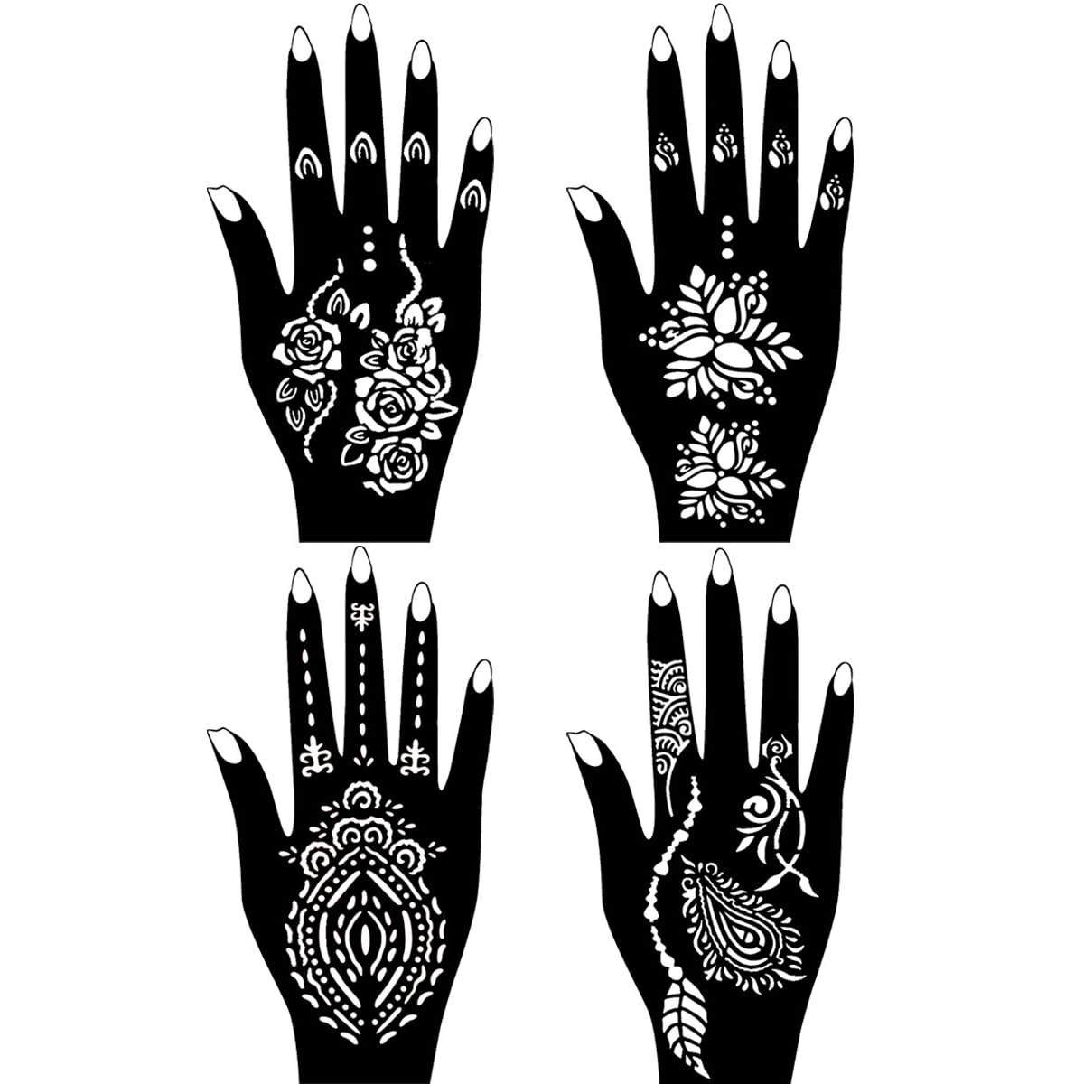 Close up of Moricher temporary tattoo ink bottles in multiple colors