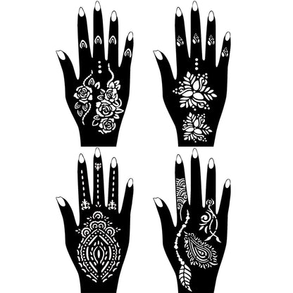 Close up of Moricher temporary tattoo ink bottles in multiple colors