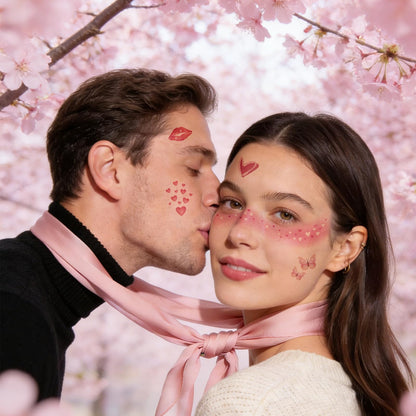 Application process of waterproof glitter face patches