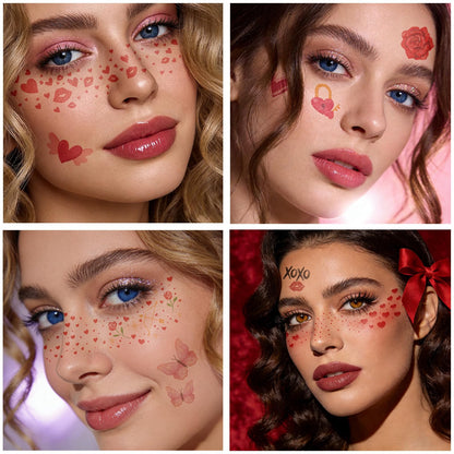 Full collection of 24 sheets of Gabizafia face glitter accessories