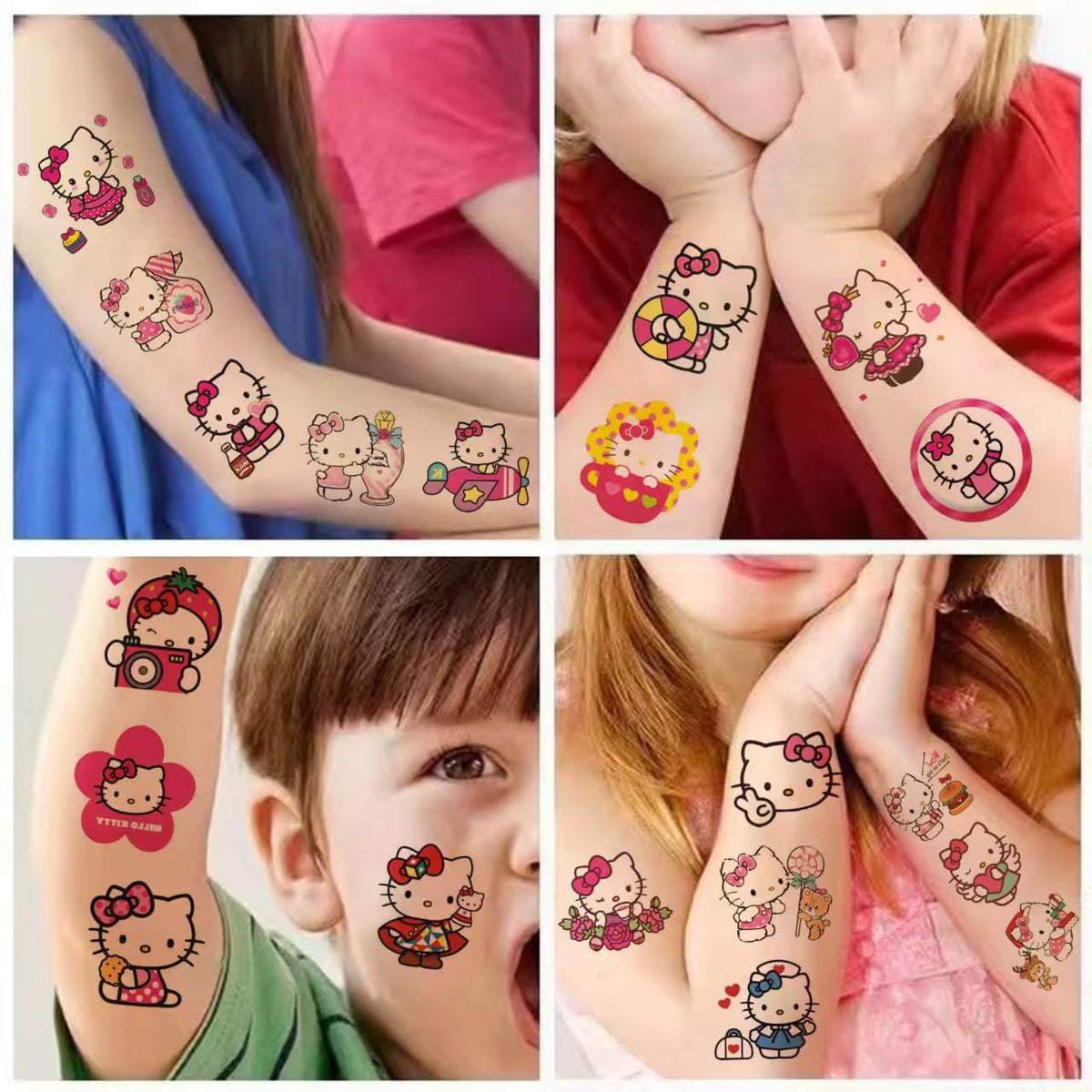 40 count set of Sanrio Hello Kitty theme temporary tattoos