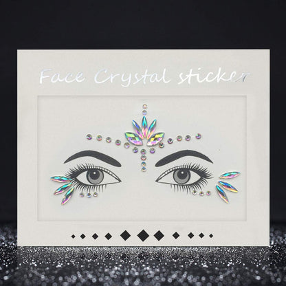 Wuios face gems pack for festival cosplay and rave look