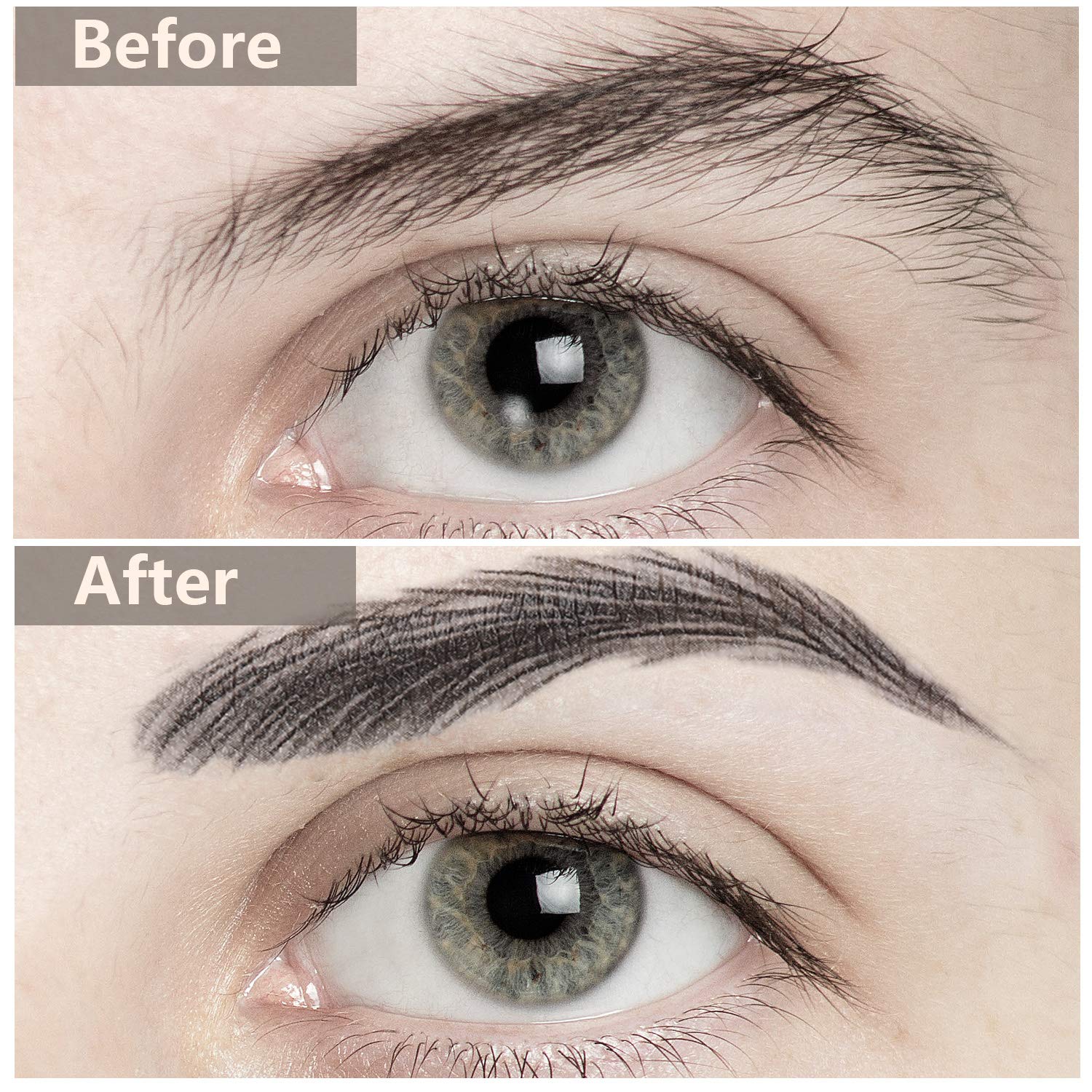 High arch black eyebrow tattoo stickers for women