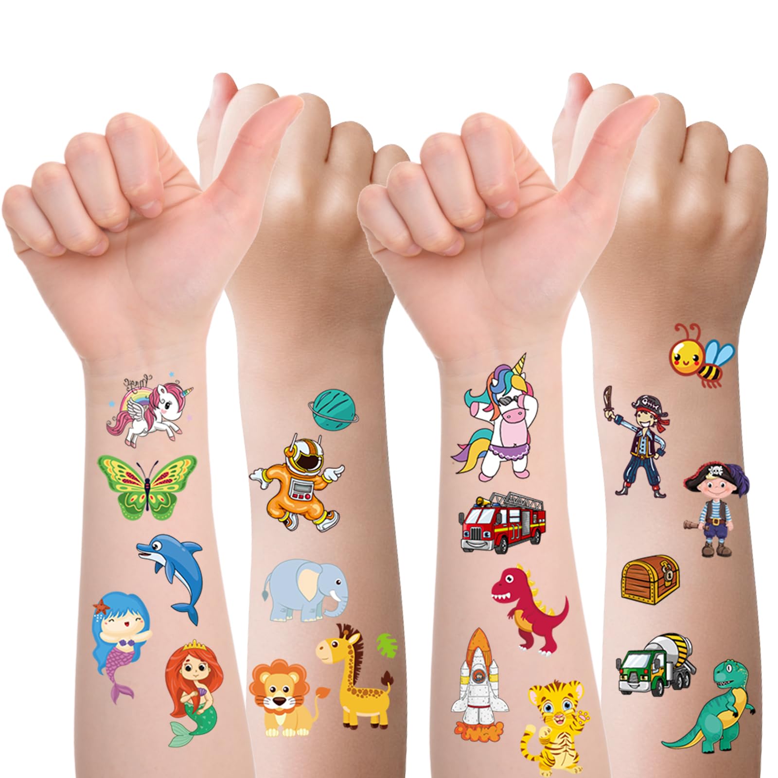 Habett kids tattoo sticker sheets for party favors