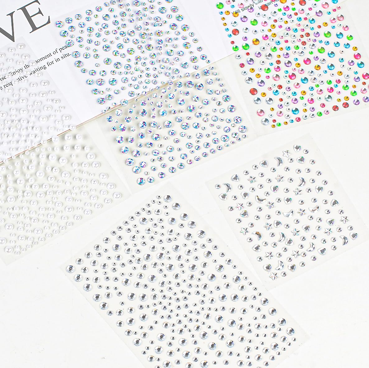 Vivinin 5 sheet face and body rhinestone collection