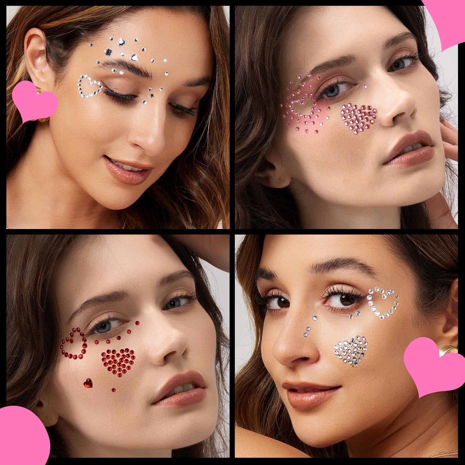 YGDZ face jewels for rave and party looks