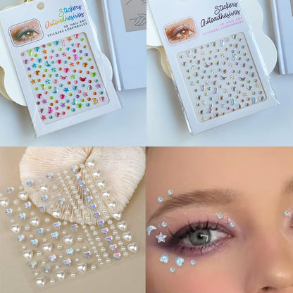 Nooepc face gem stickers for rave and party looks