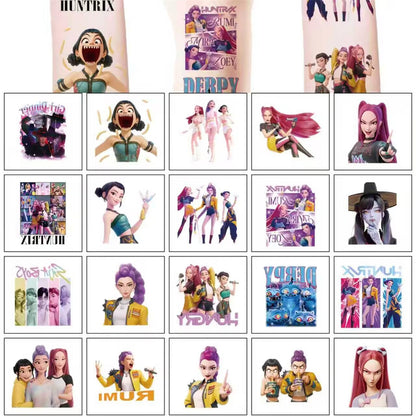 Authentic Pwsty brand temporary tattoo packaging for kids