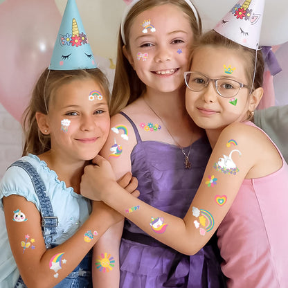 Waterproof temporary tattoo sheets for birthday party favors