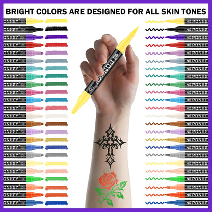 Using Ponhey tattoo pens on arm skin
