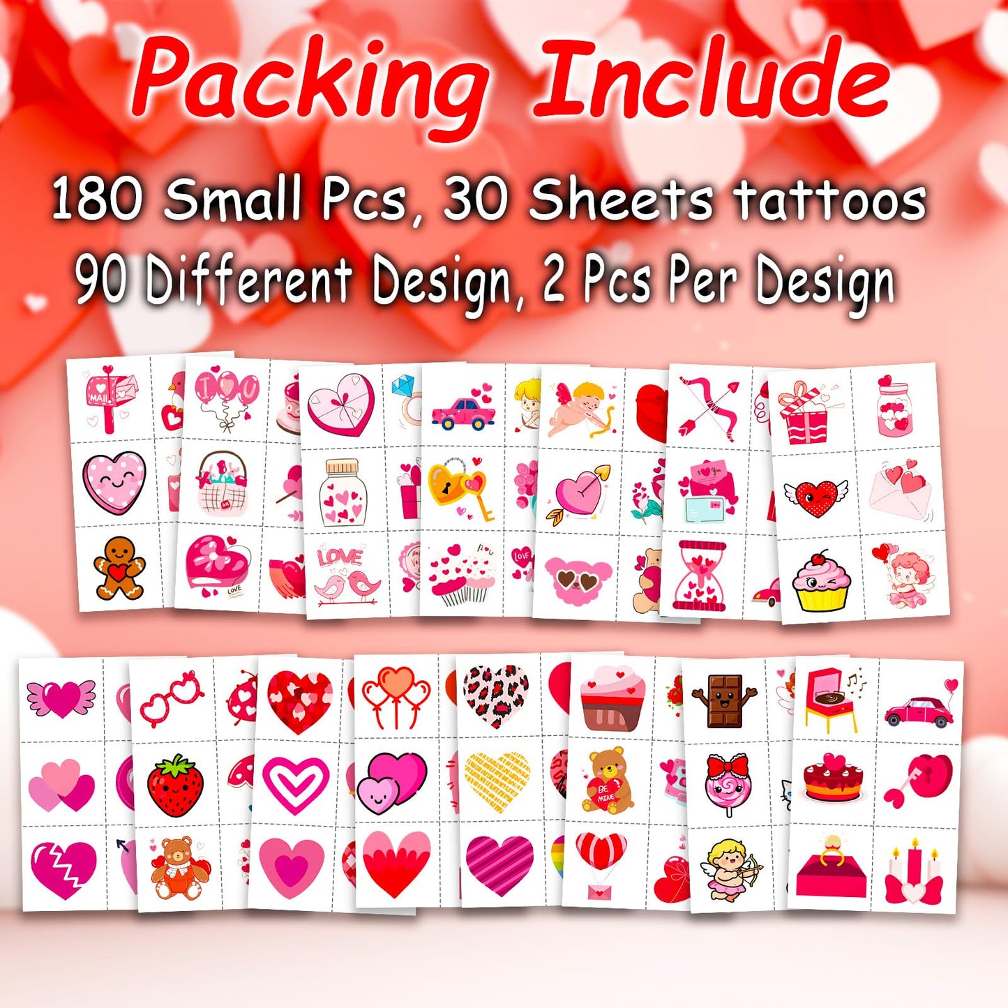 Decorative use of temporary tattoos on a school notebook