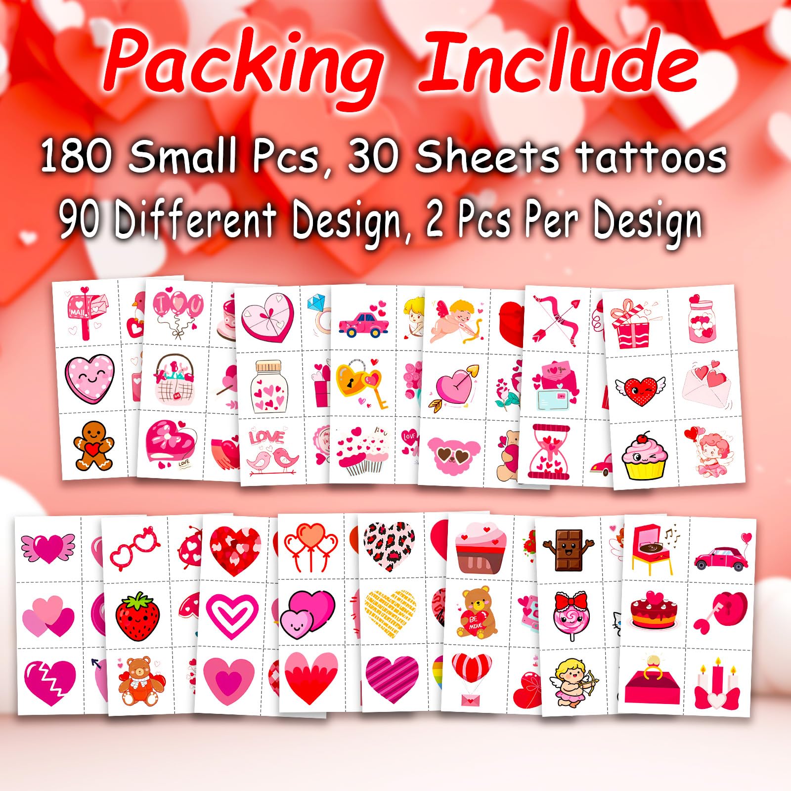Decorative use of temporary tattoos on a school notebook