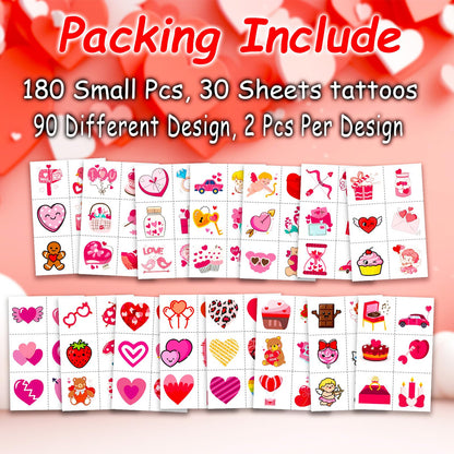 Decorative use of temporary tattoos on a school notebook