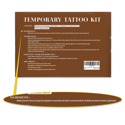 Instructional diagram for InkForge DIY tattoo application