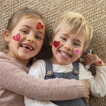 Winthrop temporary tattoos showing assorted heart designs