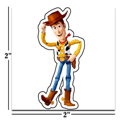 Close up of perforated Disney Toy Story tattoo sheets for kids party supplies.