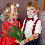 Individually wrapped valentine heart tattoo sheets in bulk