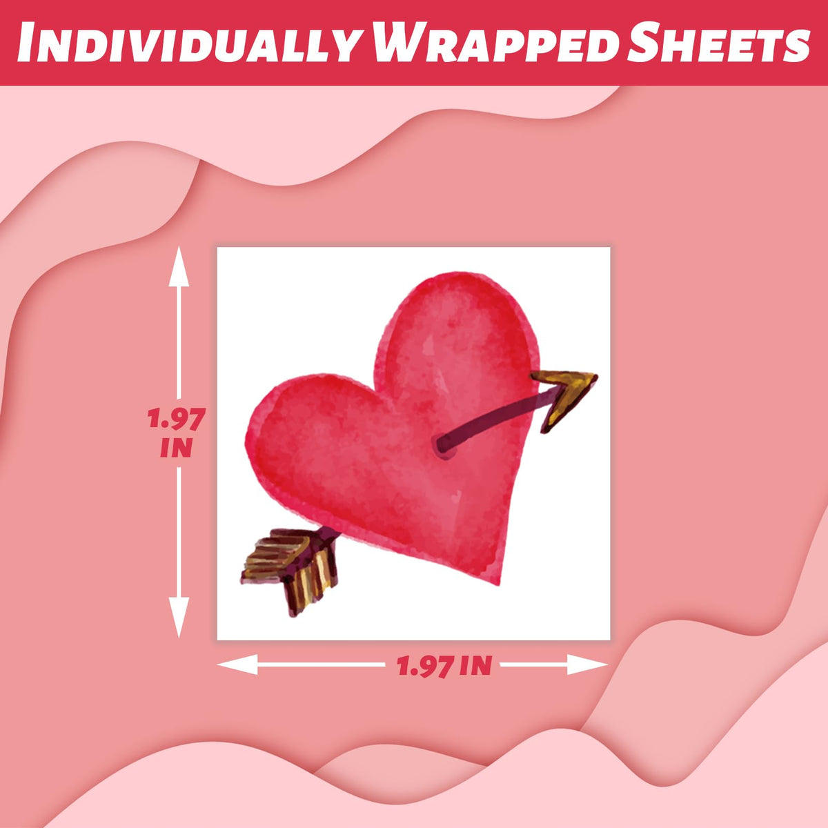 Educational classroom reward heart stickers for children